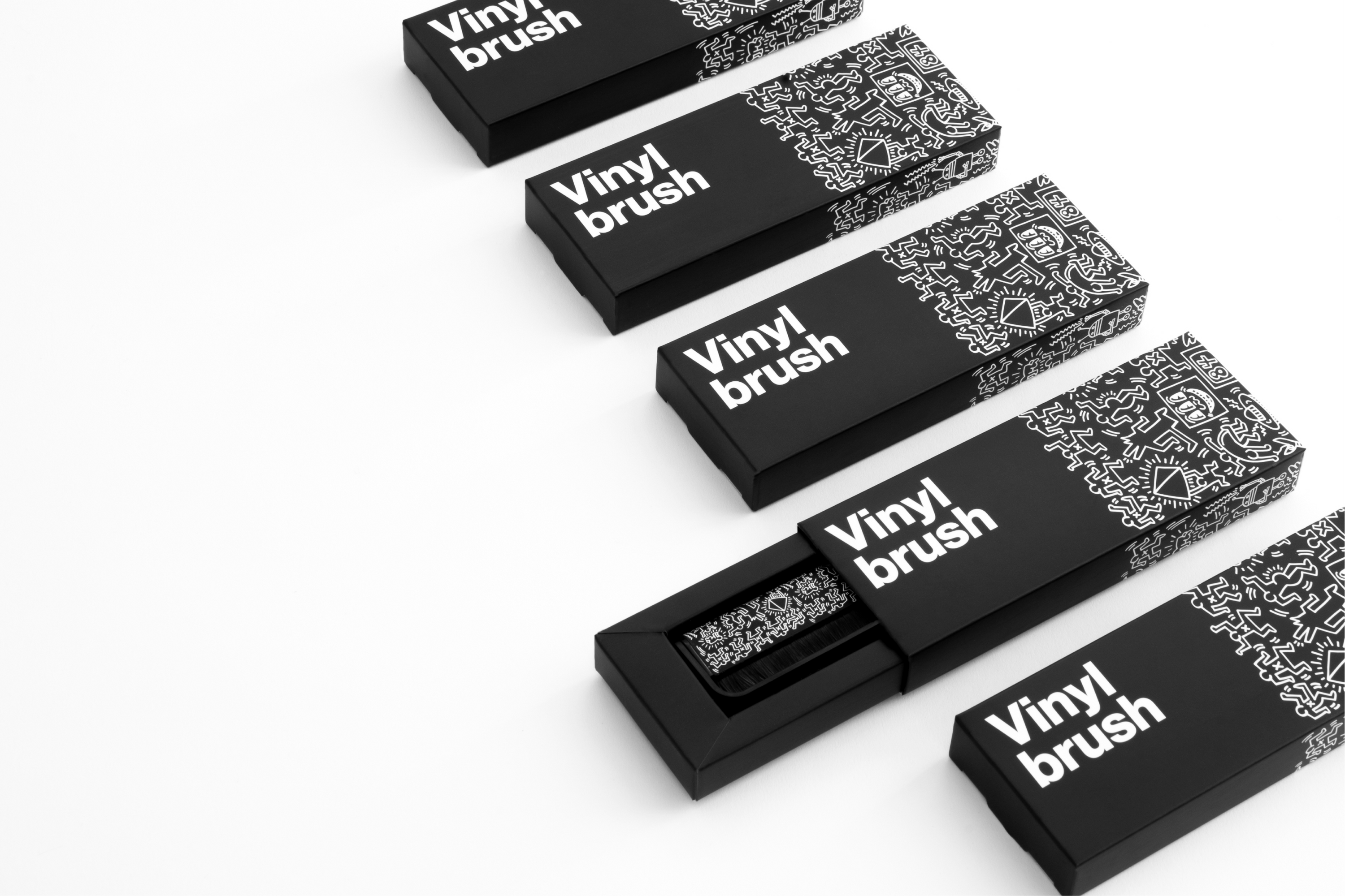 Keith Haring anti-static vinyl brush